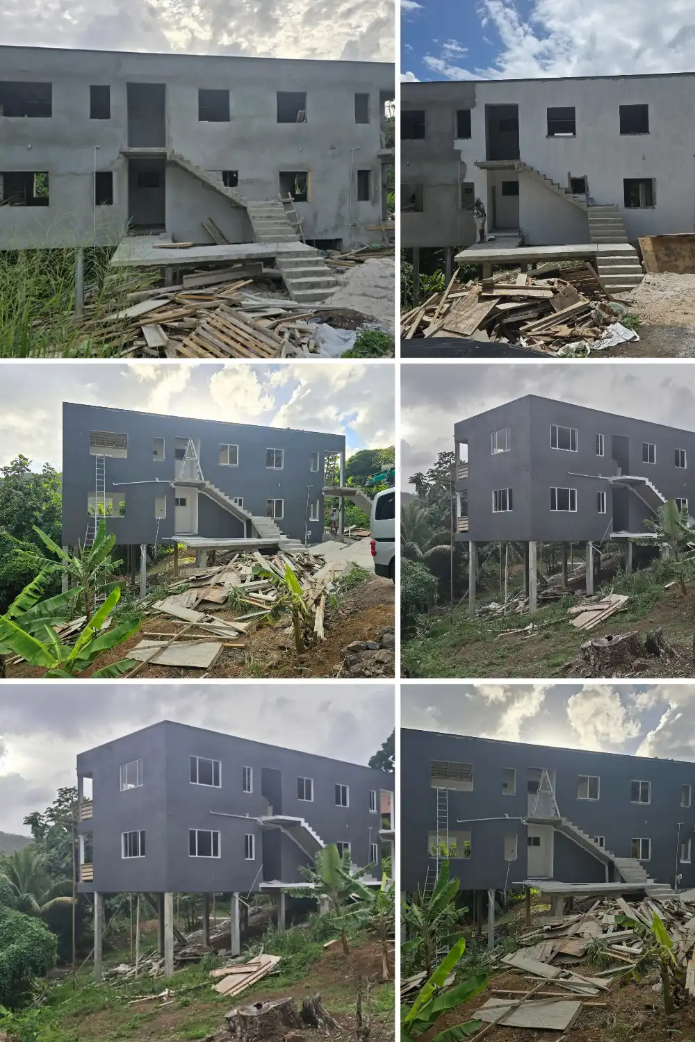 Modern residential construction home project in progress in Saint Lucia