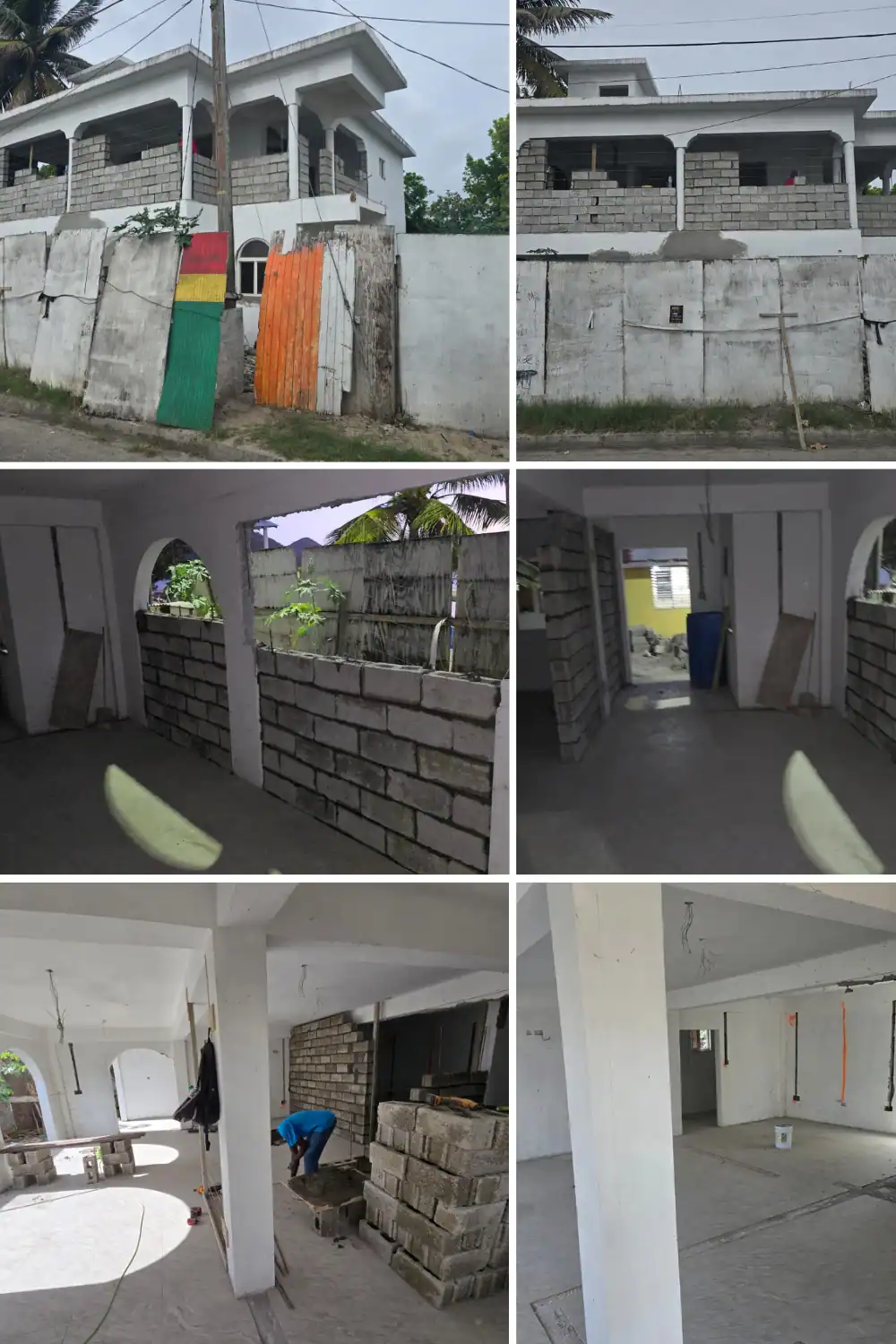 Modern residential construction project in progress in Saint Lucia